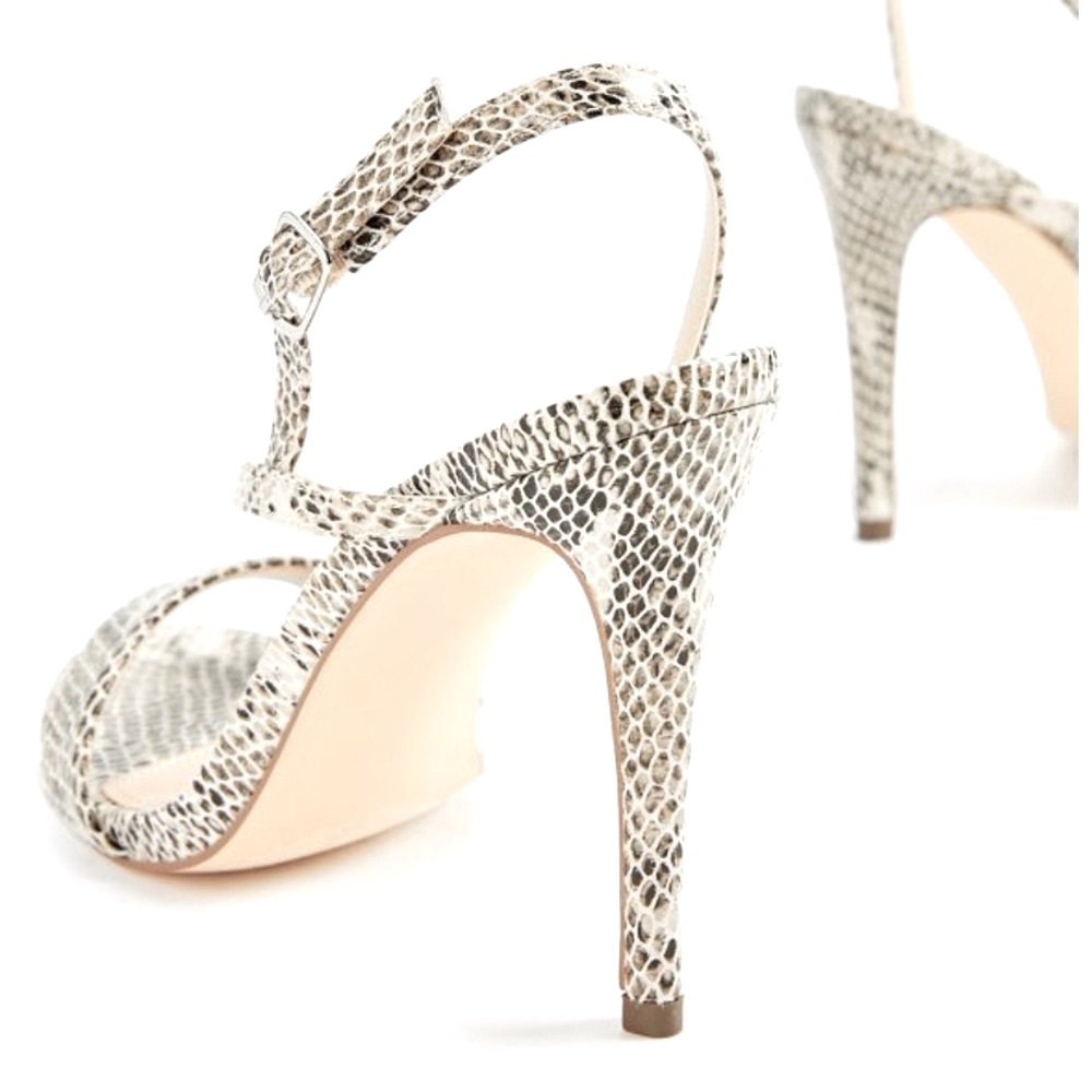 NWT JUSTFAB Tamia Dress Sandals Snake Print Sz 8 - Picture 5 of 8